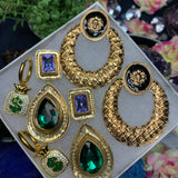 Rich B!tch Gold Statement Earring Set