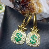 Get $$ Money Bag Earrings