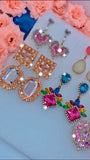 Pink Paradise 6pc Earring Set