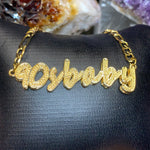 Retro Script 90sbaby Necklace