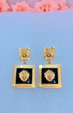 Gold Lion Earrings