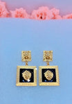 Gold Lion Earrings