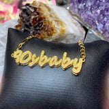 Retro Script 90sbaby Necklace