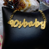 Retro Script 90sbaby Necklace