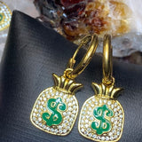 Get $$ Money Bag Earrings