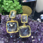 Square Crystal Earrings