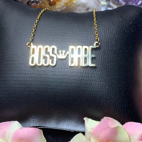 BossBabe Necklace (crown 1)