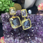 Square Crystal Earrings